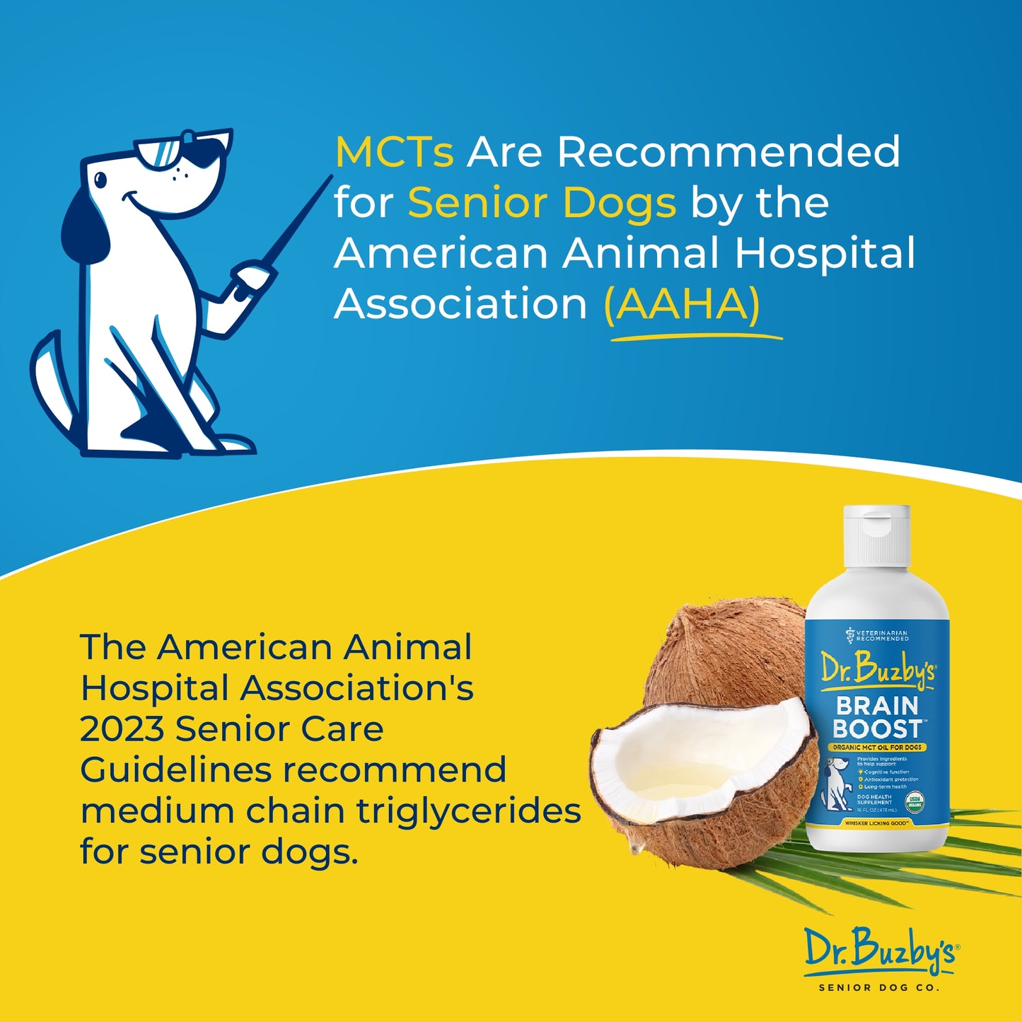 Dr. Buzby’s Brain Boost™ Organic MCT Oil for Dogs