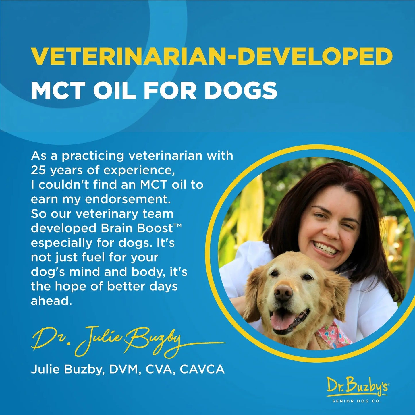 Dr. Buzby’s Brain Boost™ Organic MCT Oil for Dogs