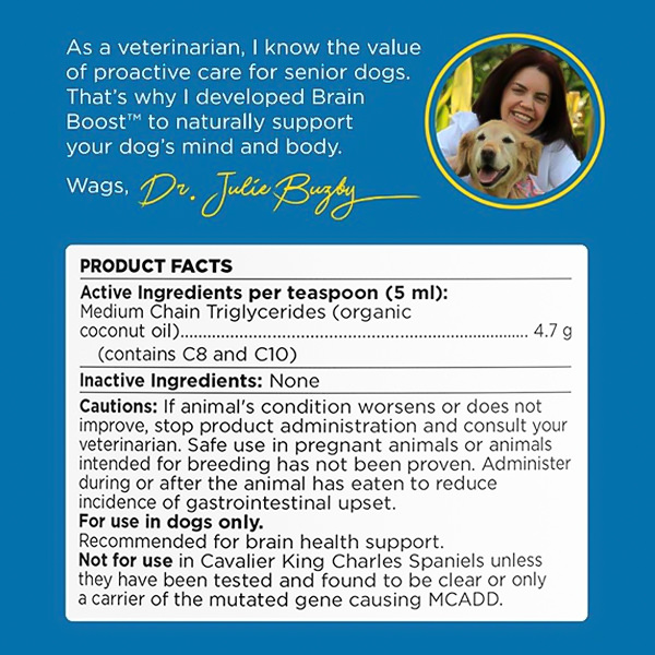 Dr. Buzby’s Brain Boost™ Organic MCT Oil for Dogs
