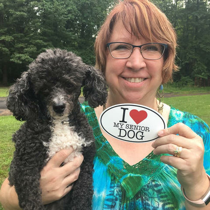 "I ❤️  My Senior Dog" Vinyl Sticker